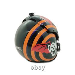 Hgu-33 Top Gun Viper Flight Fighter Pilot Helmet Movie Prop + Green Bag Full Set