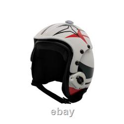 Hgu-33 Tricolori Flight Fighter Pilot Helmet Movie Prop + Green Bag Full Set
