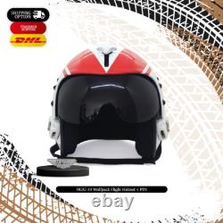 Hgu-33 Wolfpack Flight Fighter Pilot Helmet Movie Prop + Pin