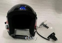 Hgu-55 Custom Flight Pilot Helmet American Flag+badge Hgu-55 Custom Flight Pilot Helmet American Flag+badge