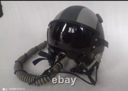 Hgu-55 Fighter Pilot Helmet With Leather Edgeroll+mbu-12 Mask Oxygent Replica