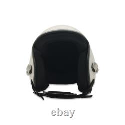 Hgu-55 Top Gun Plain White Flight Fighter Pilot Helmet Movie Prop