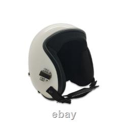 Hgu-55 Top Gun Plain White Flight Fighter Pilot Helmet Movie Prop