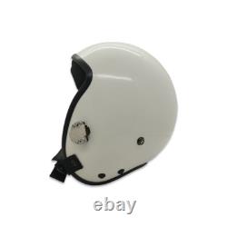 Hgu-55 Top Gun Plain White Flight Fighter Pilot Helmet Movie Prop