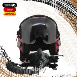 Hgu-55 Top Gun Rooster Flight Fighter Pilot Helmet + Mbu Masker Oxygen