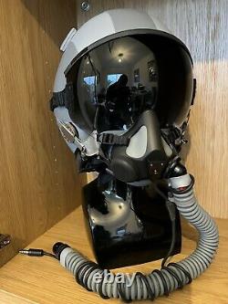 Hgu-55 XL Pilot Helmet Flight Helmet Flying Helmet With Mbu-20 Mask Med Wide New