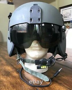 Hgu 56p Large Helicopter Pilot Flight Helmet With Lip Light Hgu56