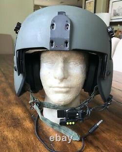 Hgu 56p Large Helicopter Pilot Flight Helmet With Lip Light Hgu56