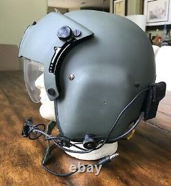 Hgu 56p Large Helicopter Pilot Flight Helmet With Lip Light Hgu56