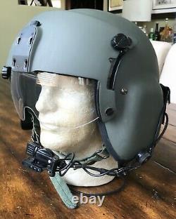 Hgu 56p Large Helicopter Pilot Flight Helmet With Lip Light Hgu56