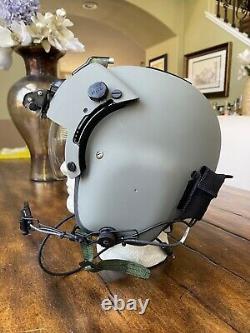 Hgu 56p Medium Helicopter Pilot Flight Helmet Nvg, Lip Light Hgu56 Loaded