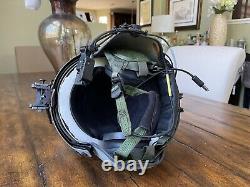 Hgu 56p Medium Helicopter Pilot Flight Helmet Nvg, Lip Light Hgu56 Loaded