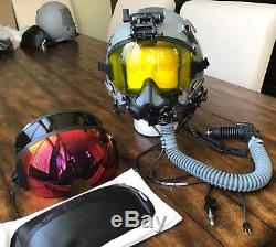 Hgu55 Gentex Flight Helmet Hgu 55/p Mbu20p Nvg Mount Oxygen Mask Pilot Loaded