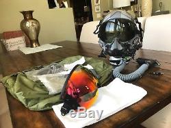 Hgu55 Gentex Flight Helmet Hgu 55/p Mbu20p Oxygen Mask Visors Lip Light Pilot