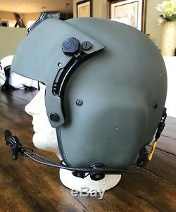 Hgu56 Gentex Flight Pilot Helmet & Nvg Lip Light Ml-8 Bundle Medium Hgu 56
