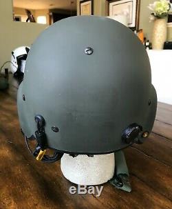 Hgu56 Gentex Flight Pilot Helmet & Nvg Lip Light Ml-8 Bundle Medium Hgu 56