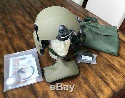 Hgu56 Gentex Flight Pilot Helmet & Nvg Mfs Cep Bundle Bag Large Hgu 56