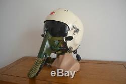 High Altitude Air Force Fighter Pilot Flight Helmet, Oxygen Mask For MiGs-21 Jets