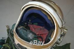 High Altitude Air Force MiG-19 Fighter Pilots Flight Helmet, Pressure ANti G suit