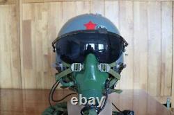 High Altitude Fighter Pilot Flight Helmet Qtk-1, Oxygen Mask Ym-9915G