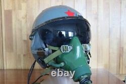 High Altitude Fighter Pilot Flight Helmet Qtk-1, Oxygen Mask Ym-9915G