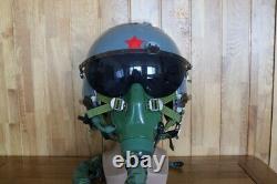 High Altitude Fighter Pilot Flight Helmet Qtk-1, Oxygen Mask Ym-9915G