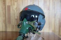 High Altitude Fighter Pilot Flight Helmet Qtk-1, Oxygen Mask Ym-9915G