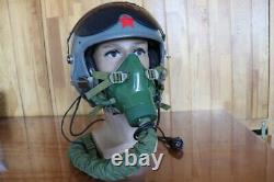 High Altitude Fighter Pilot Flight Helmet Qtk-1, Oxygen Mask Ym-9915G