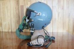 High Altitude Fighter Pilot Flying Helmet, Black Sun Visor, Oxygen Mask