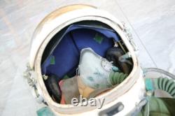 High Altitude Fighter Pilot Flying Helmet, Original Helmet Bag