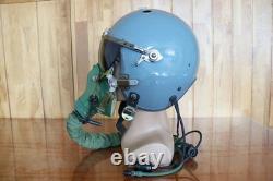 High Altitude Fighter Pilot Helmet, Black Sun Visor, T Hook Oxygen Mask Ym-9915