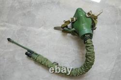 High Altitude Fighter Pilot Helmet, Black Sun Visor, T Hook Oxygen Mask Ym-9915