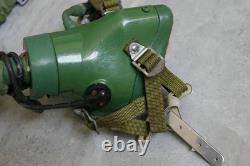 High Altitude Fighter Pilot Helmet, Black Sun Visor, T Hook Oxygen Mask Ym-9915