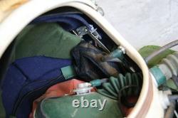 High Altitude Fighter Pilot Helmet, Black Sunvisor + Original Helmet bag $900