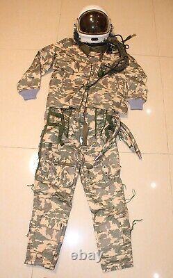 High Altitude Fighter Pilot Helmet, Flight Suit 2# (Jacket+Pants)