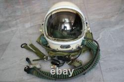 High Altitude MiG-21 Pilot Flight Helmet, Pull down sun visor