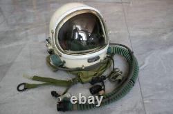 High Altitude MiG-21 Pilot Flight Helmet, Pull down sun visor