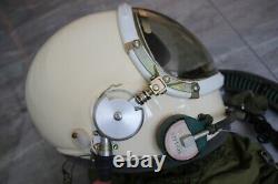 High Altitude MiG-21 Pilot Flight Helmet, Pull down sun visor