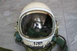 High Altitude MiG-21 Pilot Flight Helmet, Pull down sun visor