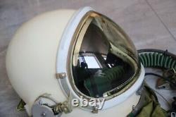 High Altitude MiG-21 Pilot Flight Helmet, Pull down sun visor