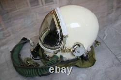 High Altitude MiG-21 Pilot Flight Helmet, Pull down sun visor