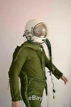 High Altitude Militaria Aviation Flight Helmet, Fighter Pilot Anti G Suit