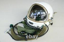 High altitude Fighter Pilot Flight Helmet, Drop-down Black sunvisor