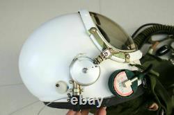 High altitude Fighter Pilot Flight Helmet, Drop-down Black sunvisor