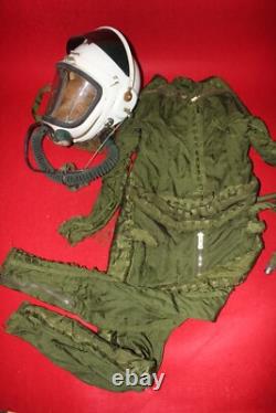 High altitude MiG-21 Fighter Pilot Flight Helmet 1# Pressure fly suit 1#