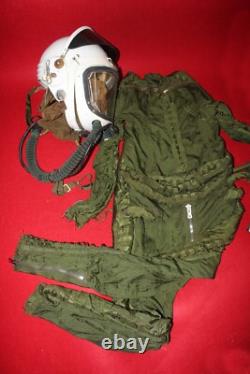 High altitude MiG-21 Fighter Pilot Flight Helmet 1# Pressure fly suit 1#