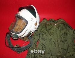 High altitude MiG-21 Fighter Pilot Flight Helmet 1# Pressure fly suit 1#