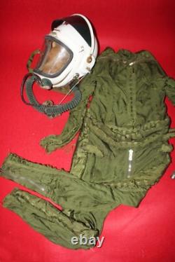 High altitude MiG-21 Fighter Pilot Flight Helmet 1# Pressure fly suit 1#