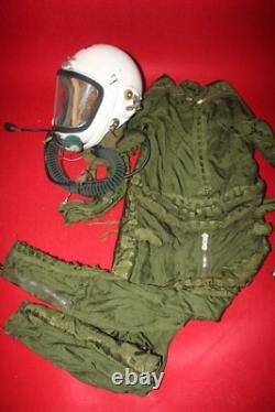 High altitude MiG-21 Fighter Pilot Flight Helmet 1# Pressure fly suit 2#