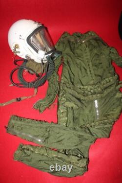 High altitude MiG-21 Fighter Pilot Flight Helmet 1# Pressure fly suit 2#